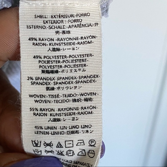 BOHEMIAN custom purple embellished button down sweatshirt - Picture 5 of 15